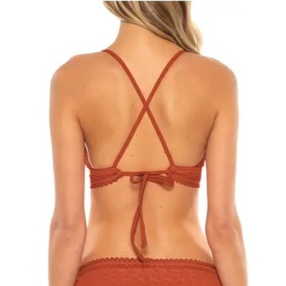 BECCA ColorPlay Crochet Strappy Back Bikini Top - Picture 2 of 7